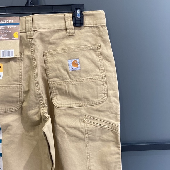 Carhartt Relaxed Fit Rugged Flex Rigby Khaki Dungaree 32x32. NWT! - Picture 7 of 9